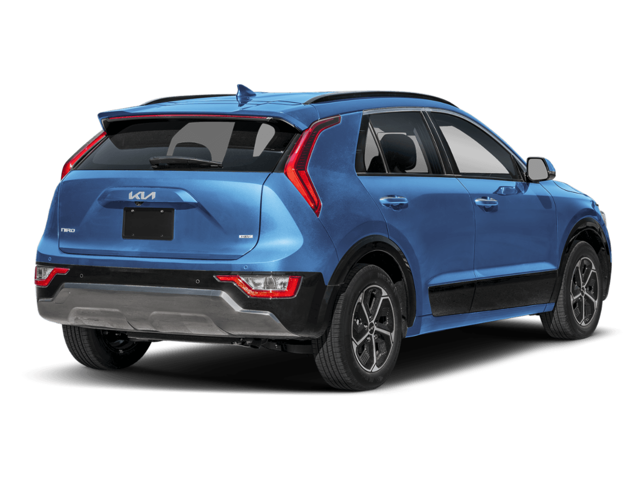 2025 Kia Niro SX - Rear 3/4, facing to the right