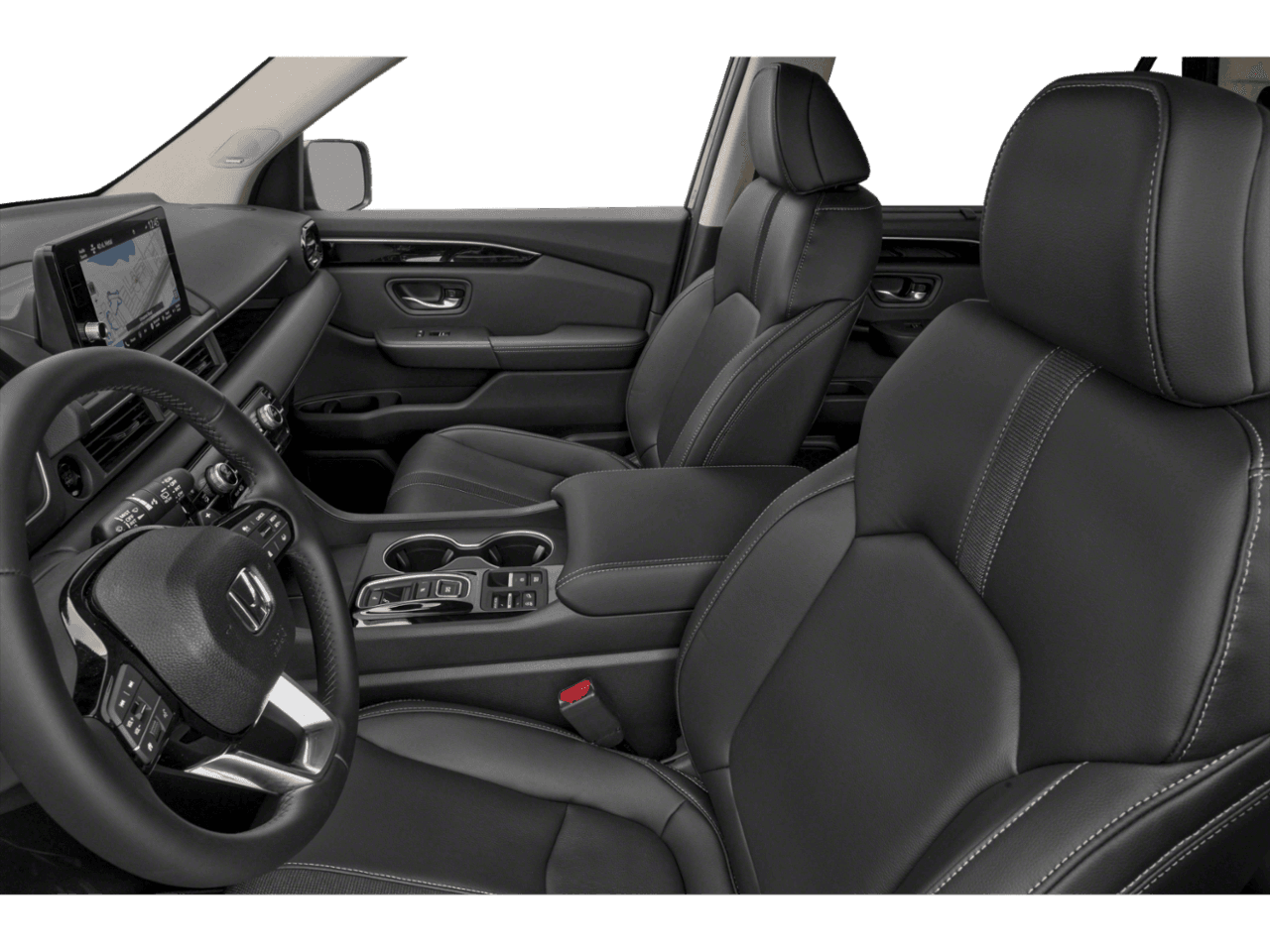 2025 Honda Pilot Touring+ - Interior Driver's Side with Door Open, Front Seat Feature