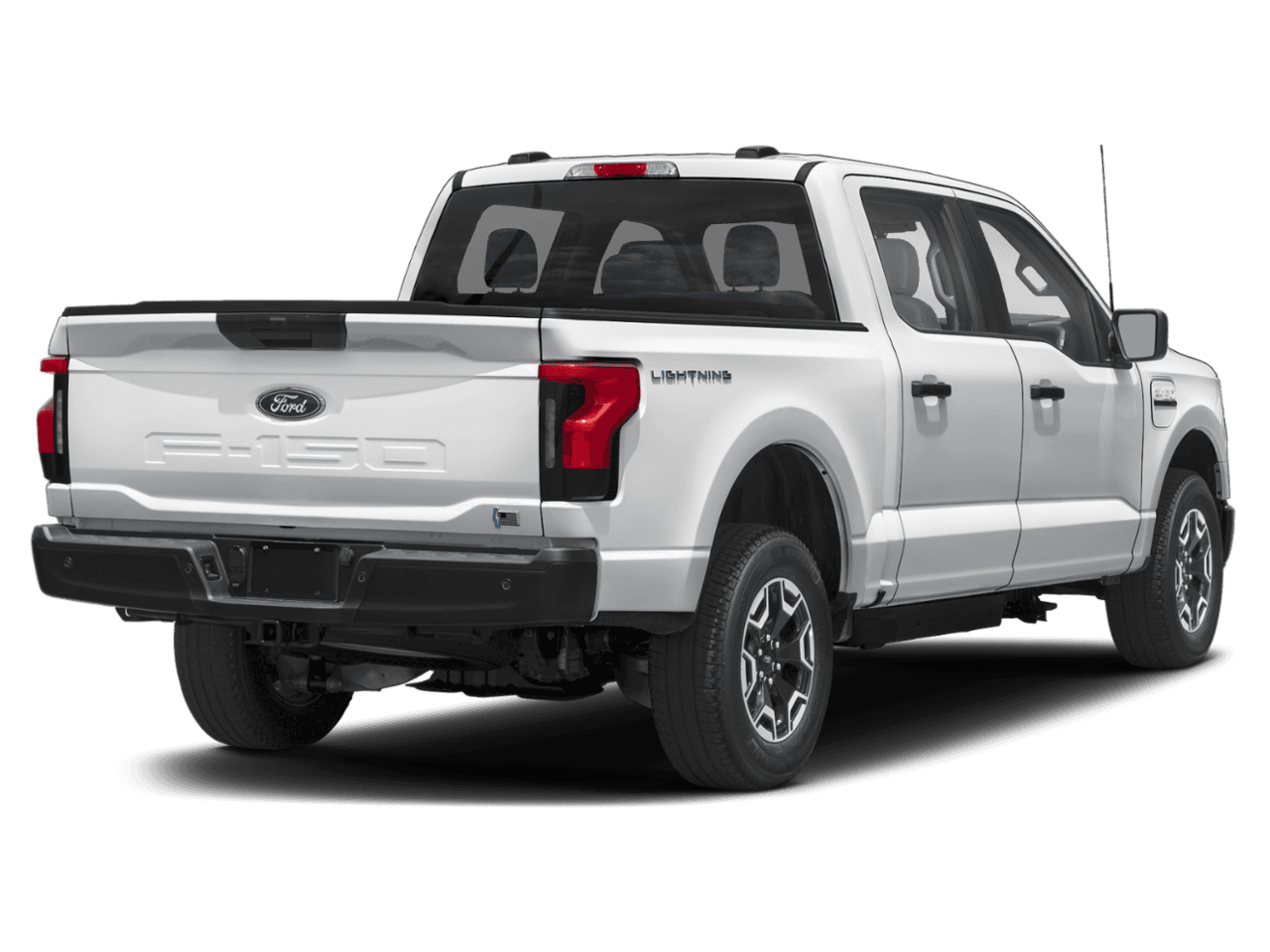 2025 Ford F-150 Lightning Pro - Rear 3/4, facing to the right