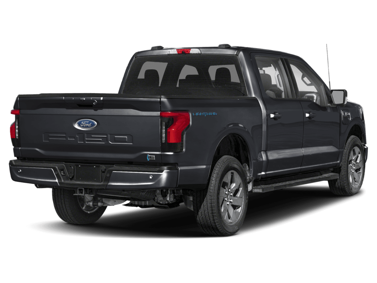 2025 Ford F-150 Lightning XLT - Rear 3/4, facing to the right