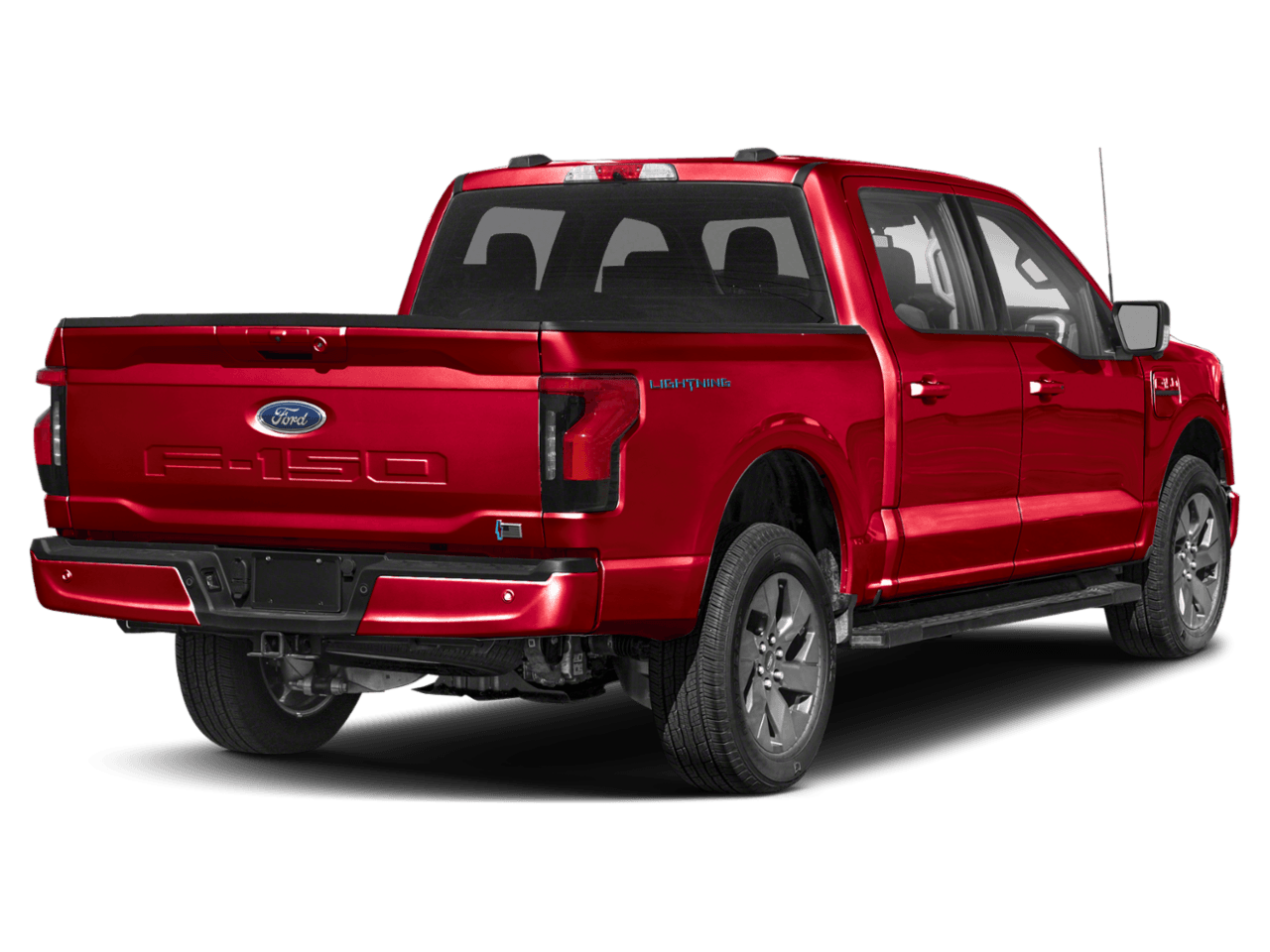 2025 Ford F-150 Lightning XLT - Rear 3/4, facing to the right