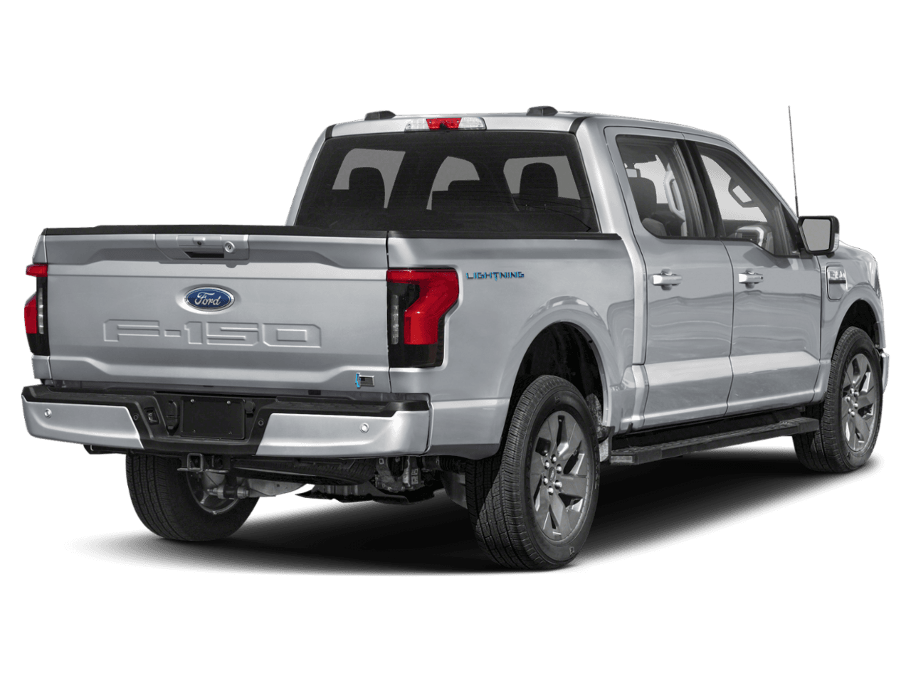 2025 Ford F-150 Lightning XLT - Rear 3/4, facing to the right