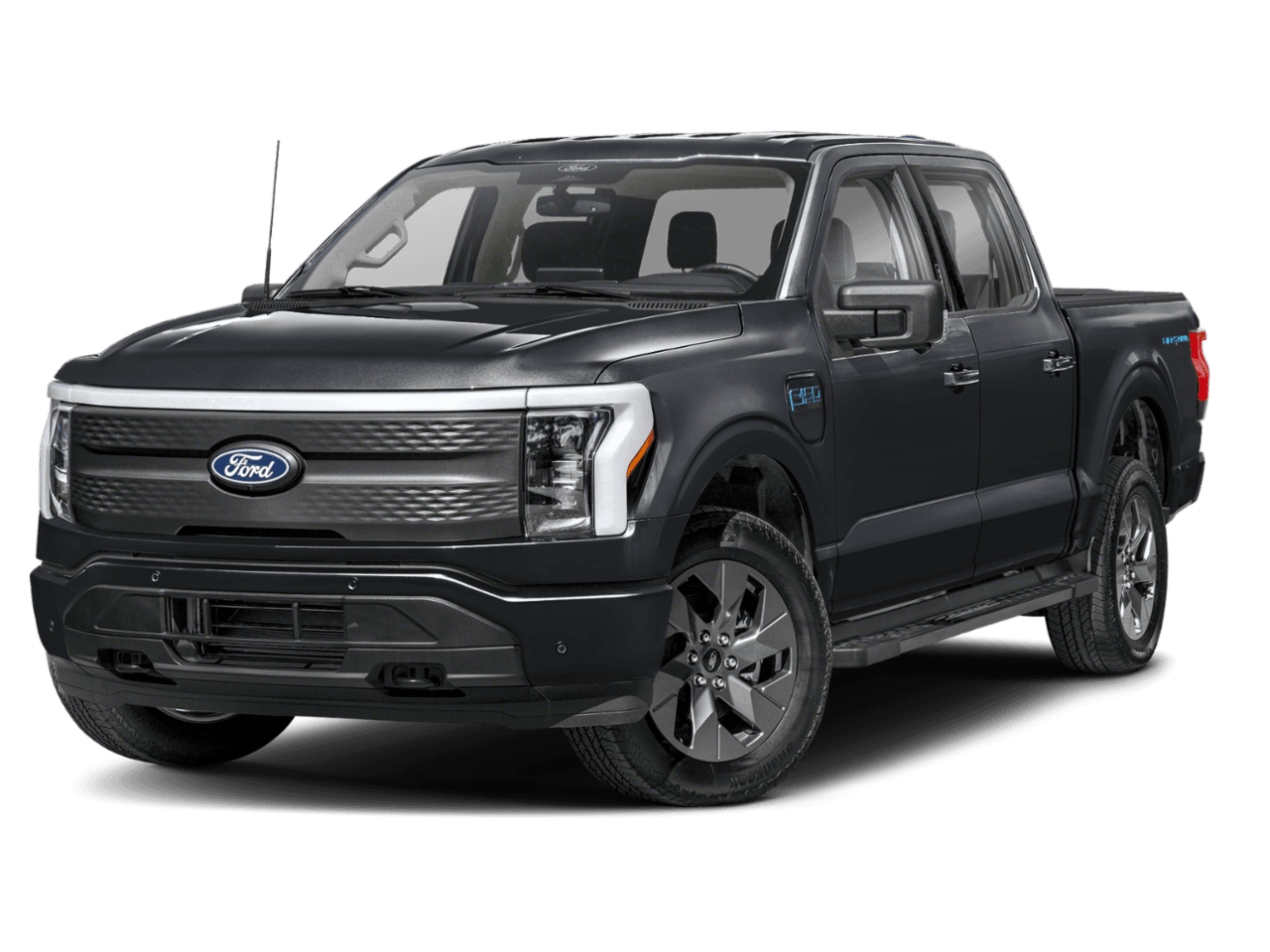 2025 Ford F-150 Lightning Flash - Front 3/4, facing to the left