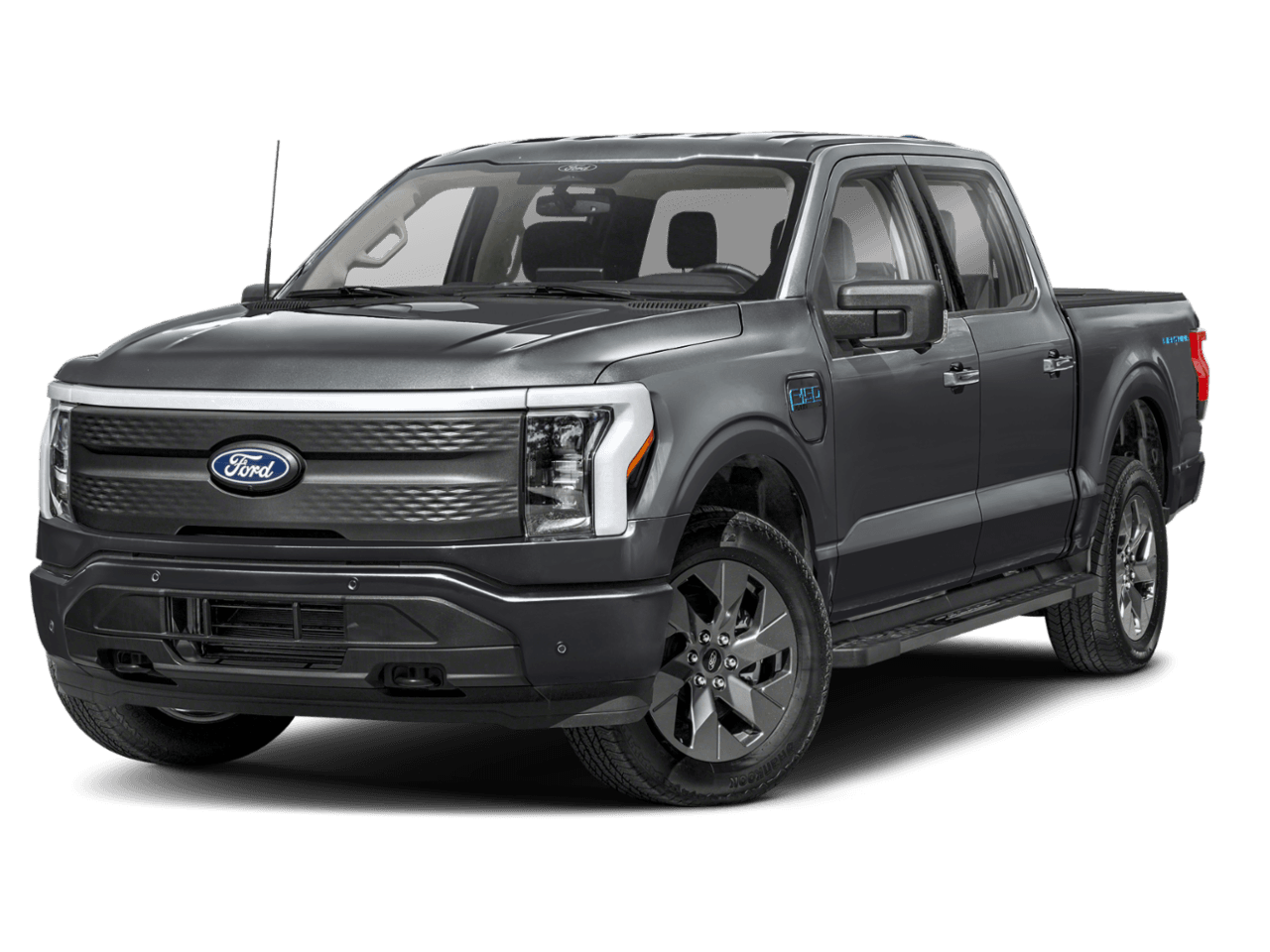 2025 Ford F-150 Lightning Flash - Front 3/4, facing to the left