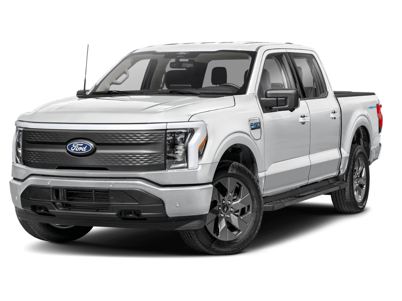 2025 Ford F-150 Lightning Flash - Front 3/4, facing to the left