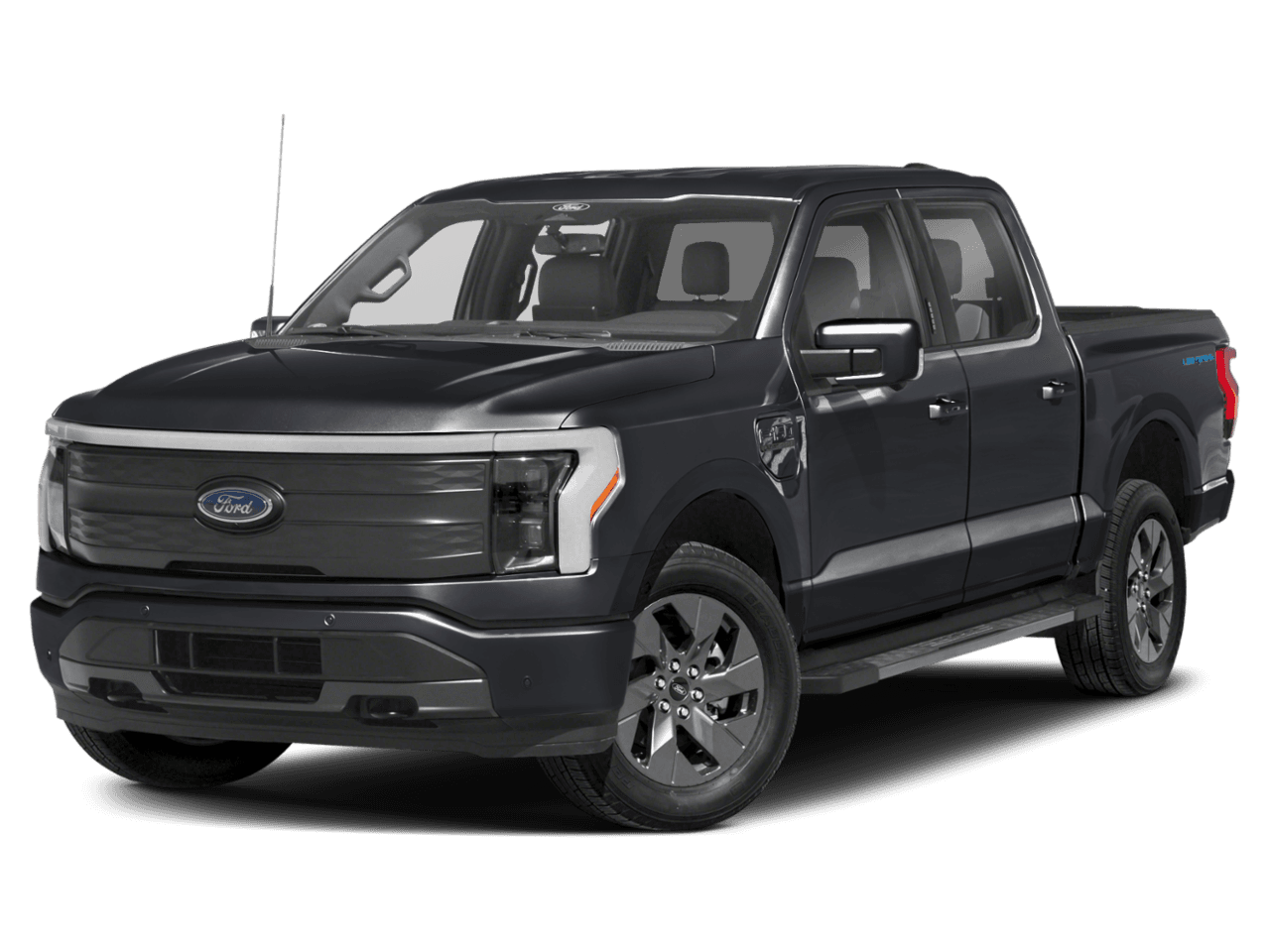 2025 Ford F-150 Lightning LARIAT - Front 3/4, facing to the left