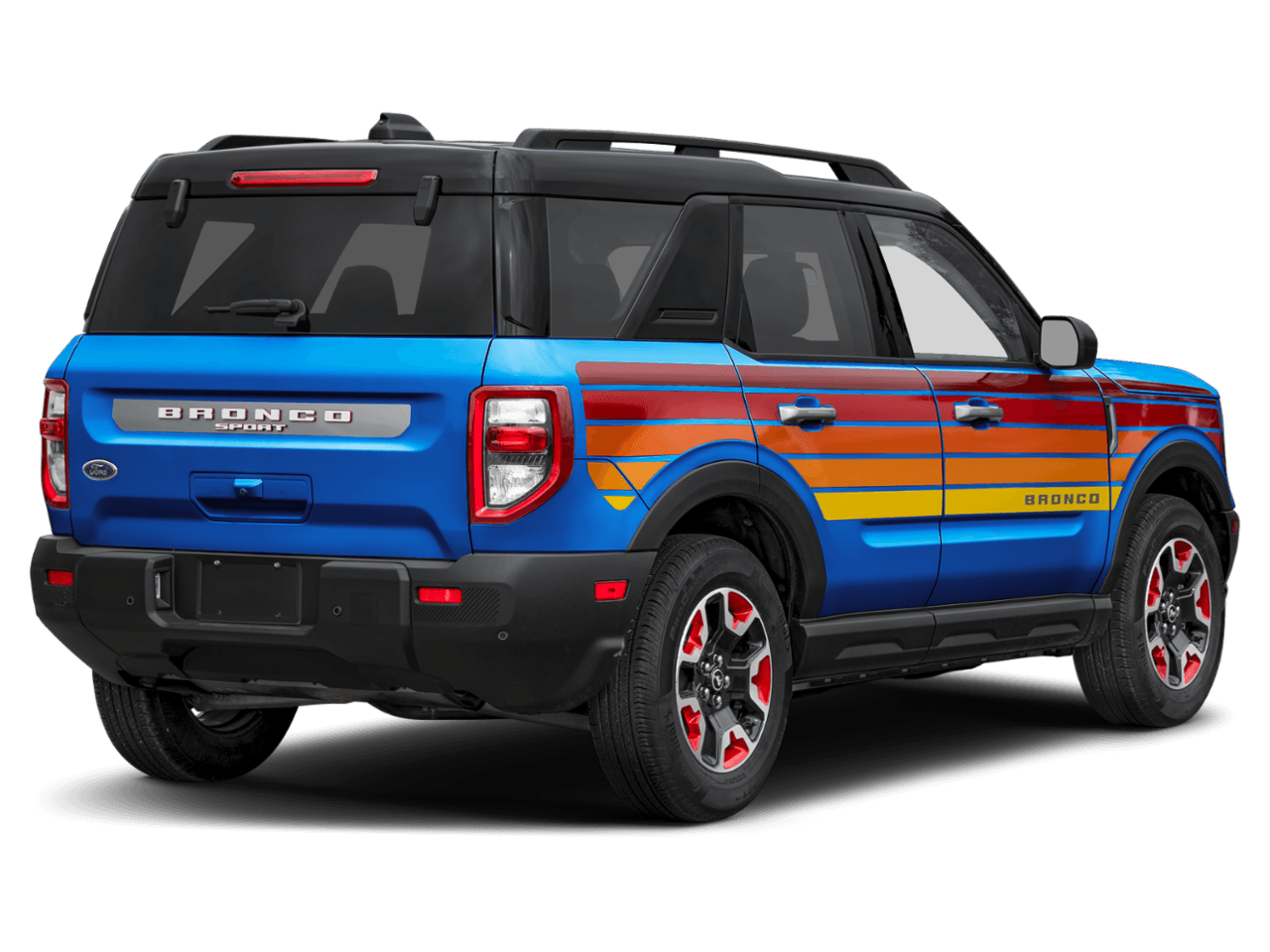 2025 Ford Bronco Sport Free - Rear 3/4, facing to the right