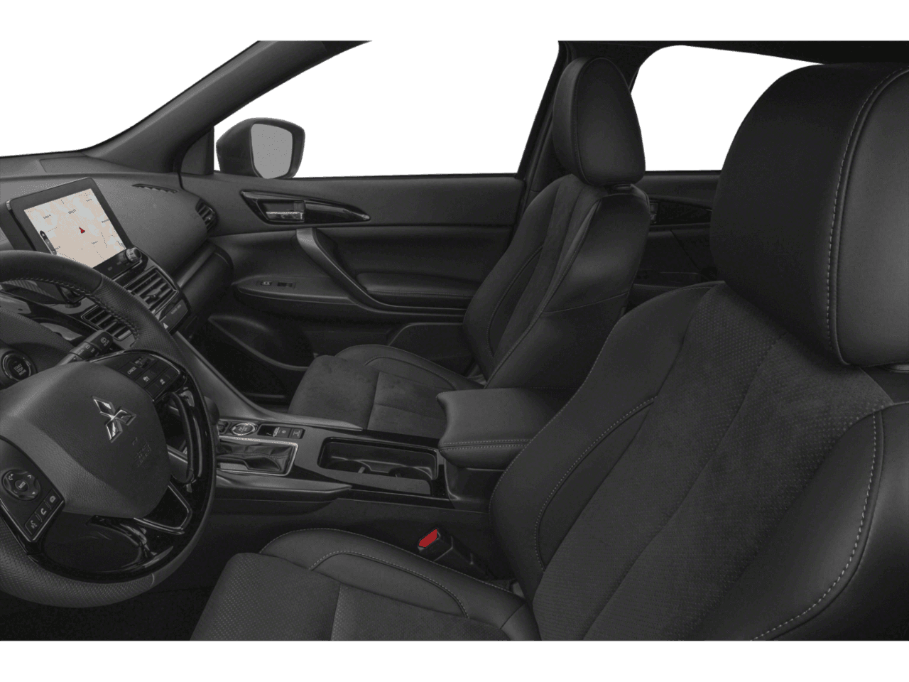 2025 Mitsubishi Eclipse Cross Black Edition - Interior Driver's Side with Door Open, Front Seat Feature