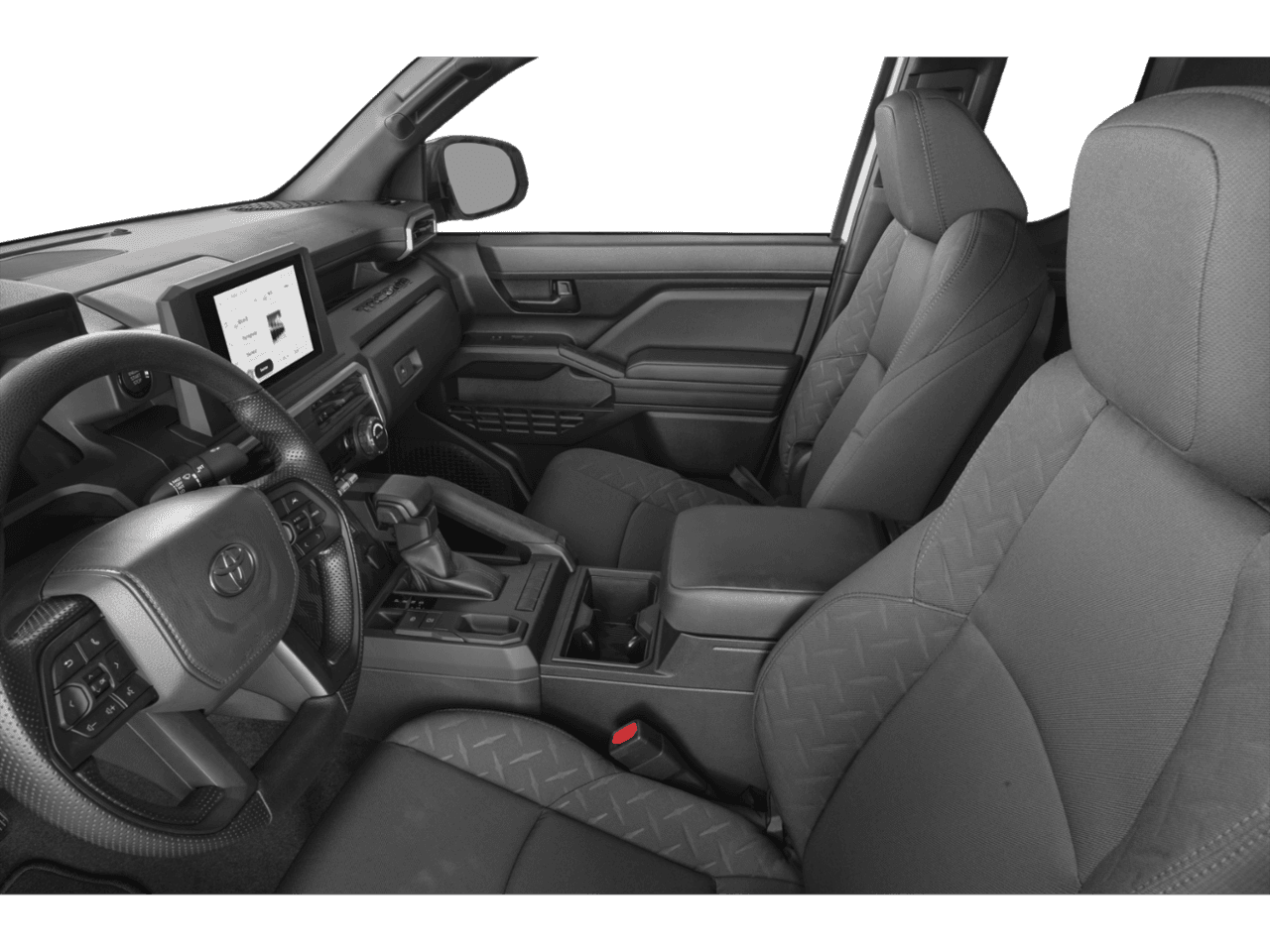 2025 Toyota Tacoma 2WD SR - Interior Driver's Side with Door Open, Front Seat Feature