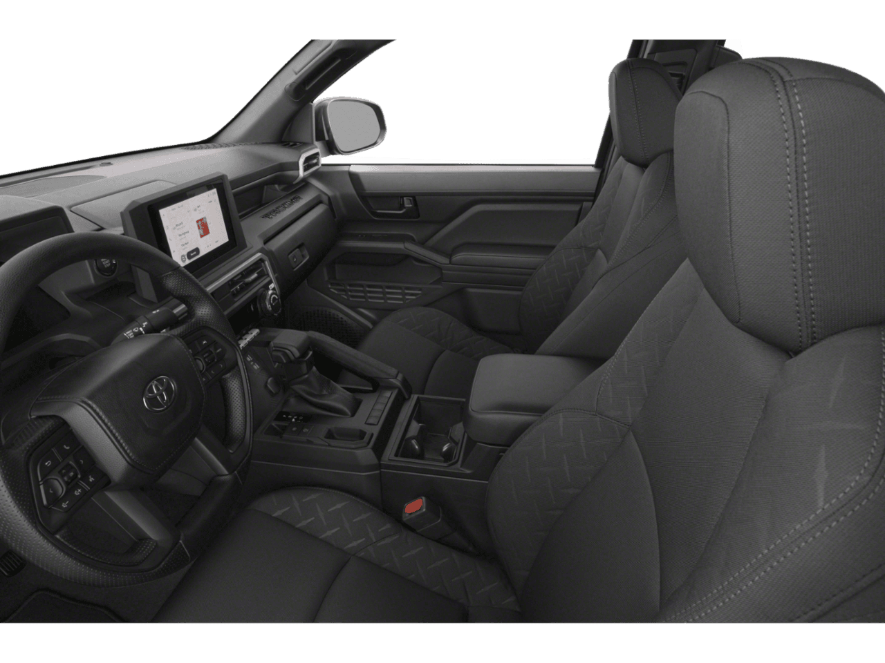 2025 Toyota Tacoma 2WD SR - Interior Driver's Side with Door Open, Front Seat Feature