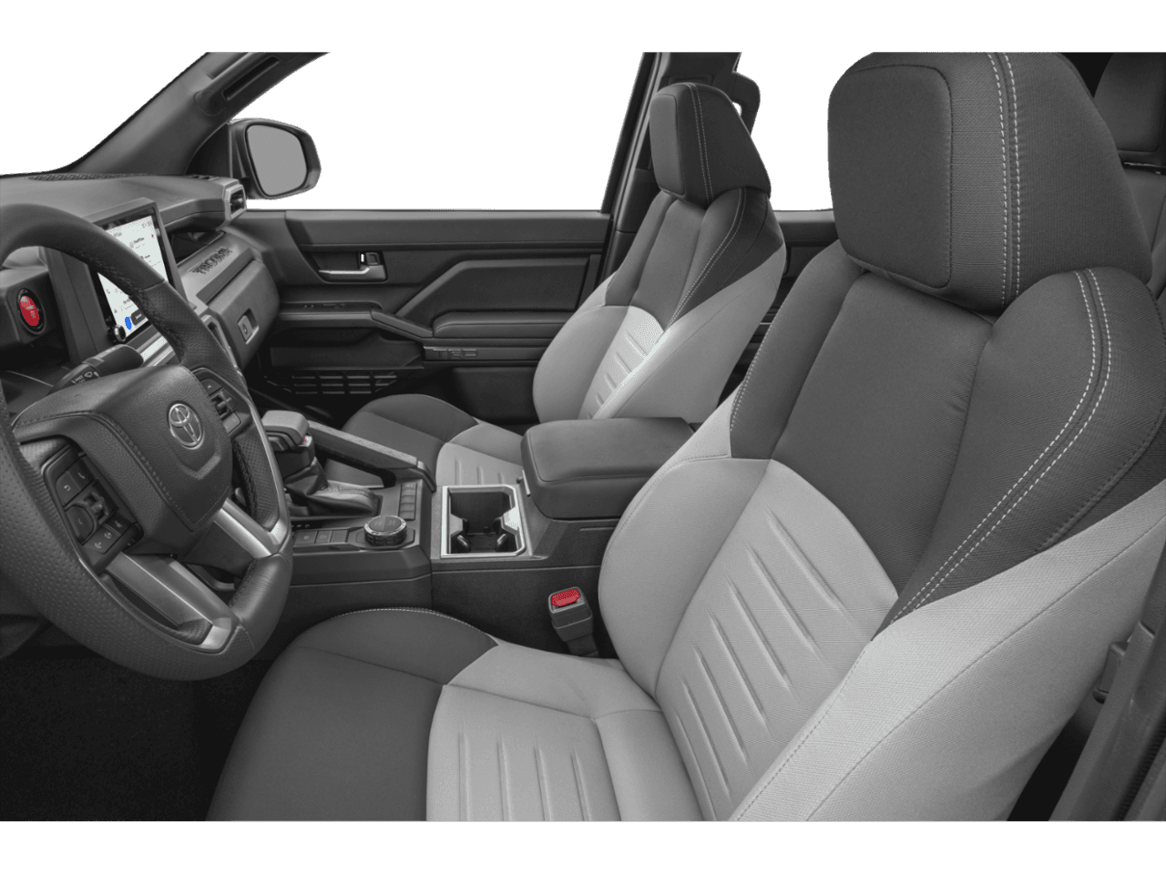 2025 Toyota Tacoma 2WD TRD Sport - Interior Driver's Side with Door Open, Front Seat Feature