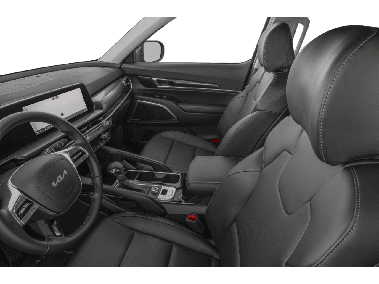 2025 Kia Telluride LX - Interior Driver's Side with Door Open, Front Seat Feature