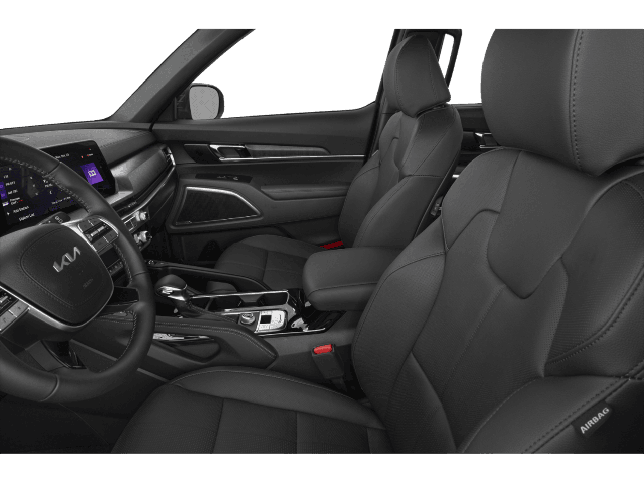 2025 Kia Telluride EX - Interior Driver's Side with Door Open, Front Seat Feature