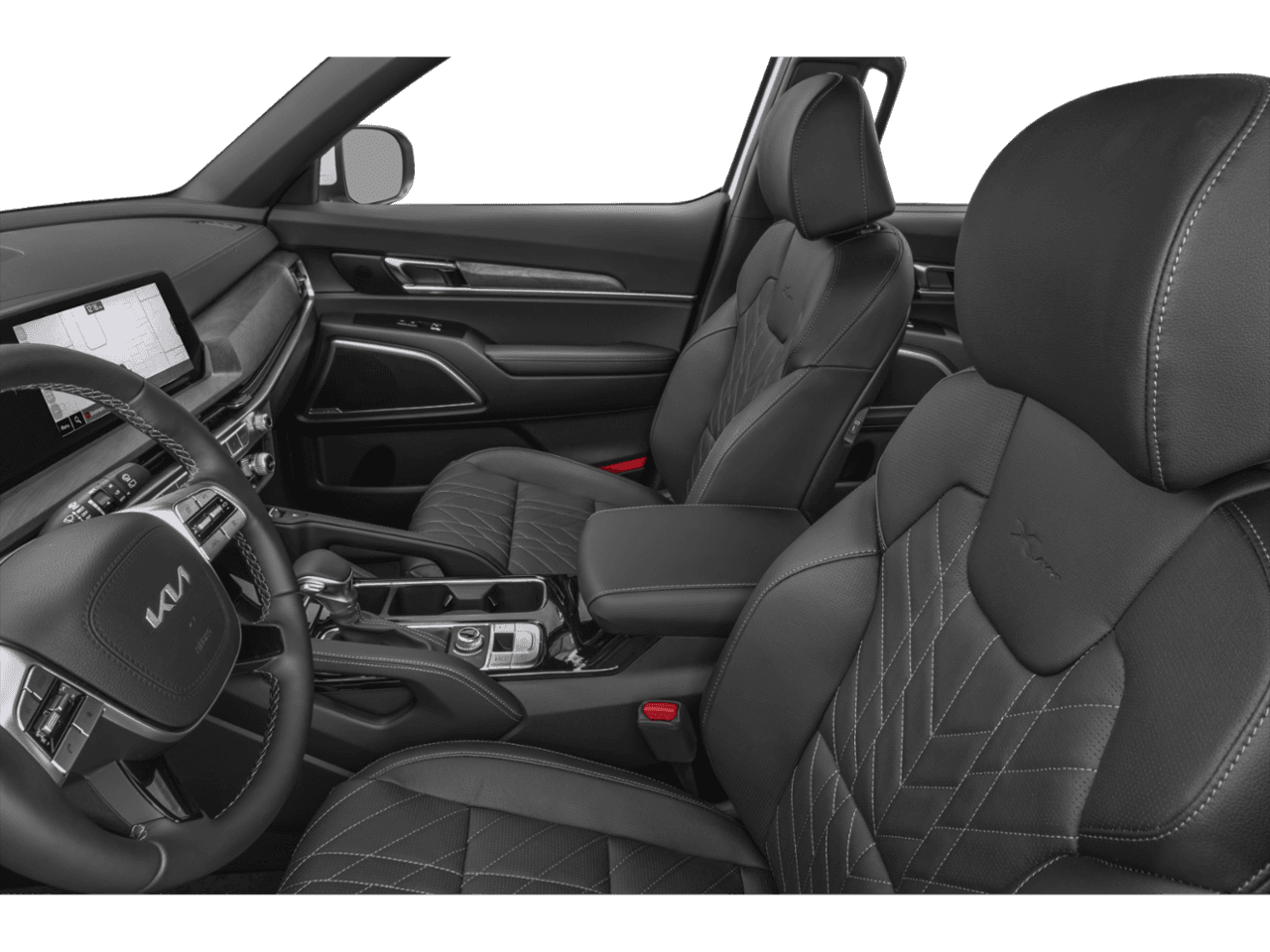 2025 Kia Telluride EX X-Pro - Interior Driver's Side with Door Open, Front Seat Feature