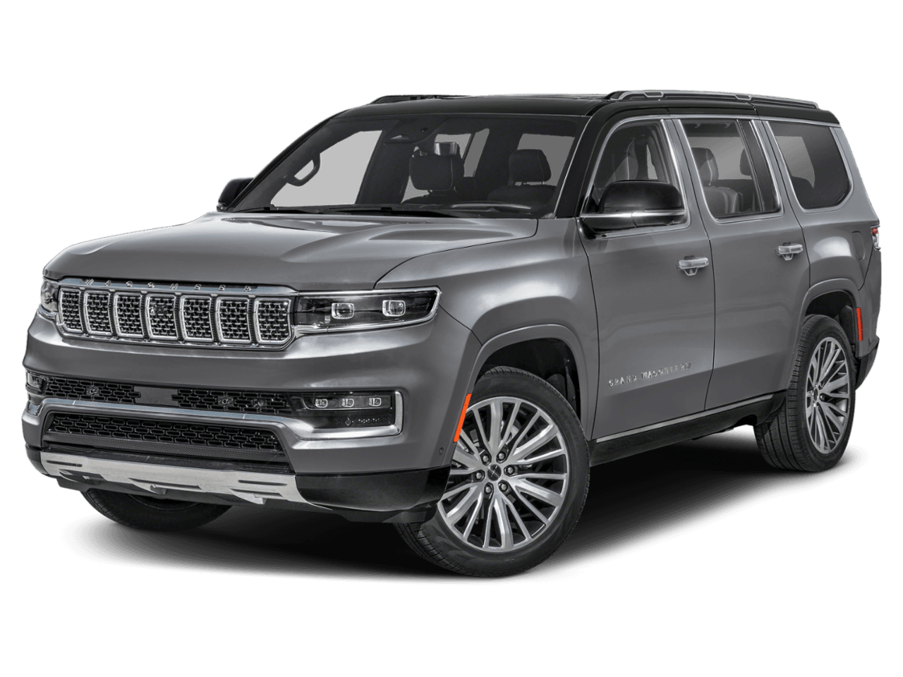 2025 Jeep Grand Wagoneer Series III Obsidian - Front 3/4, facing to the left