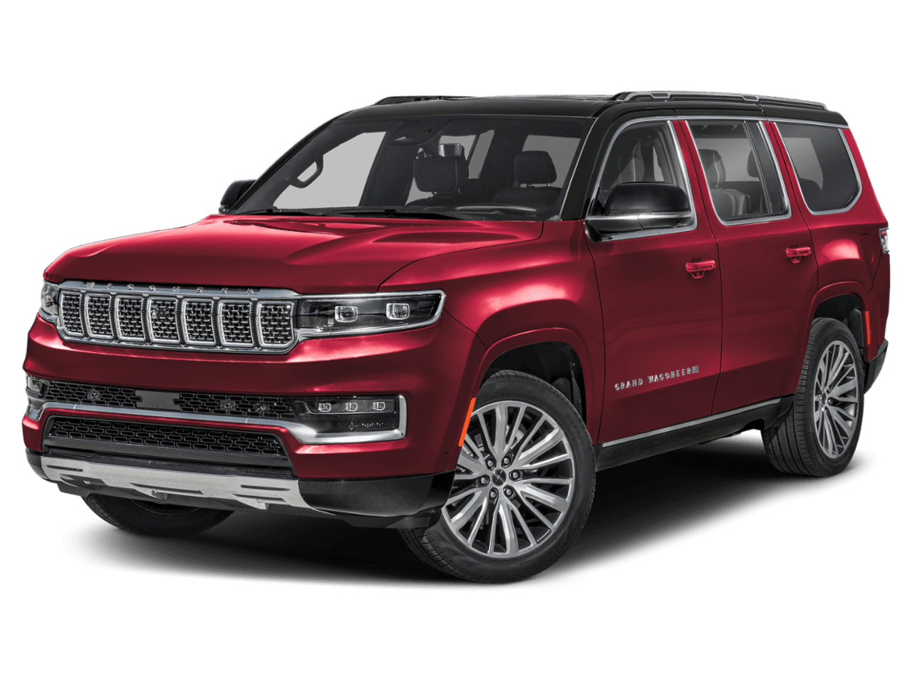 2025 Jeep Grand Wagoneer Series III Obsidian - Front 3/4, facing to the left