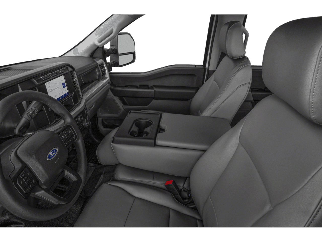 2025 Ford Super Duty F-250 SRW XL - Interior Driver's Side with Door Open, Front Seat Feature