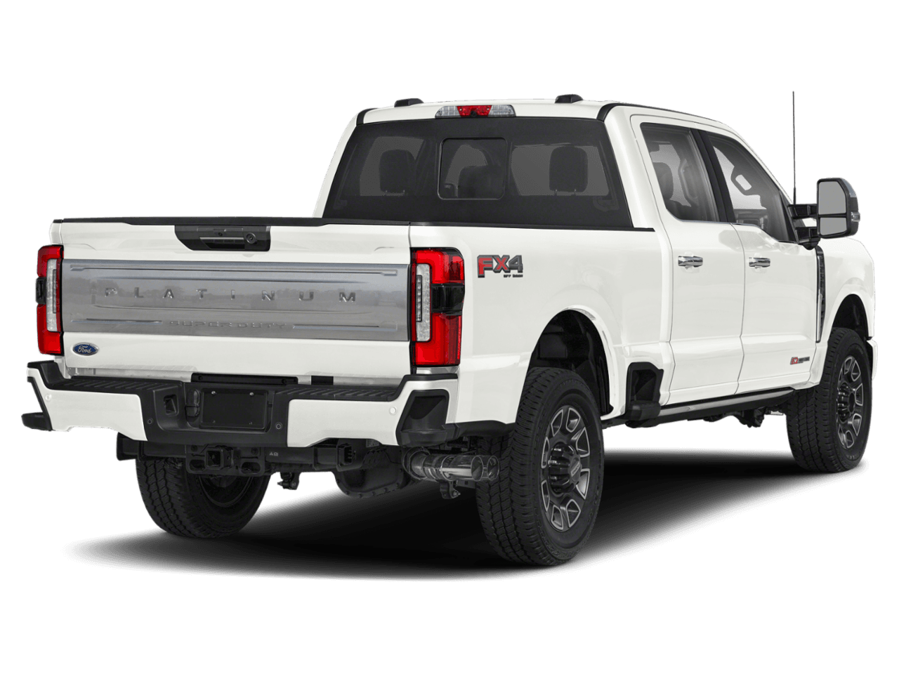 2025 Ford Super Duty F-250 SRW Platinum - Rear 3/4, facing to the right