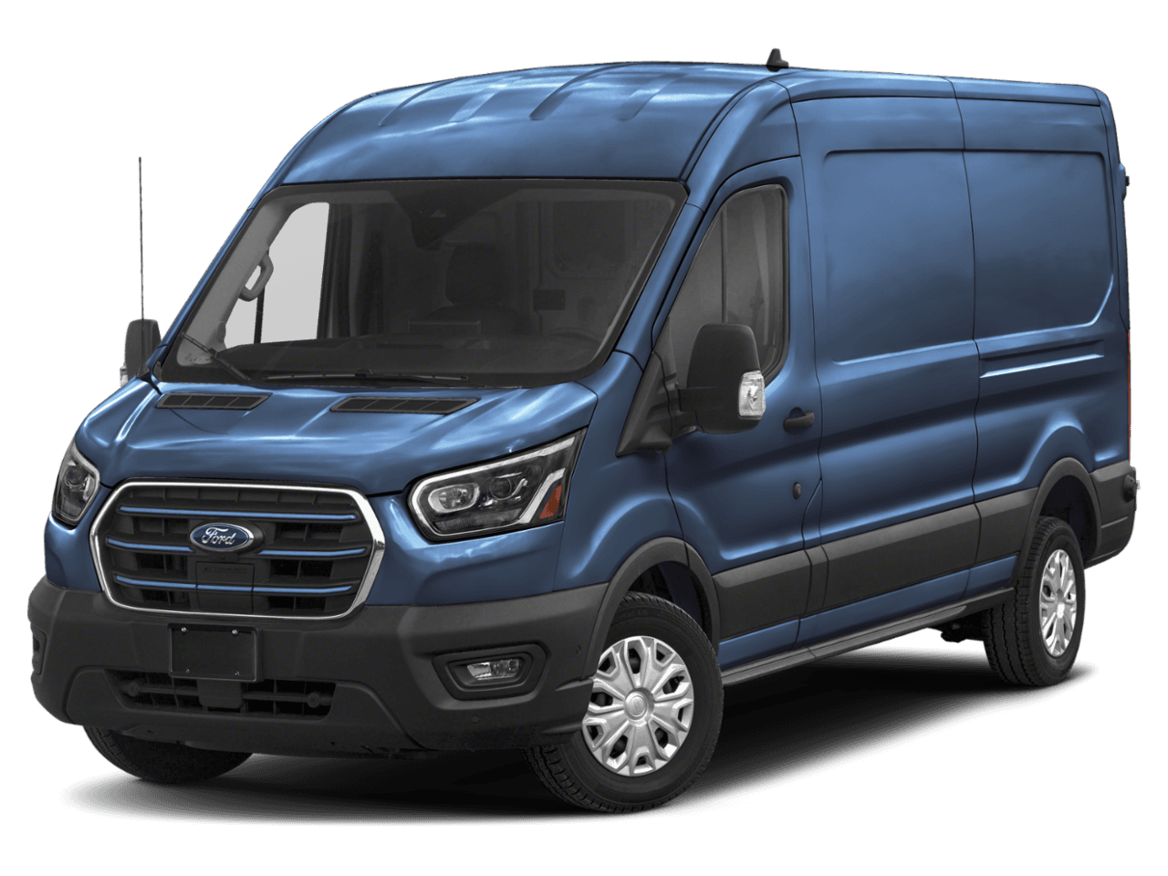 2025 Ford E-Transit Cargo Van  - Front 3/4, facing to the left