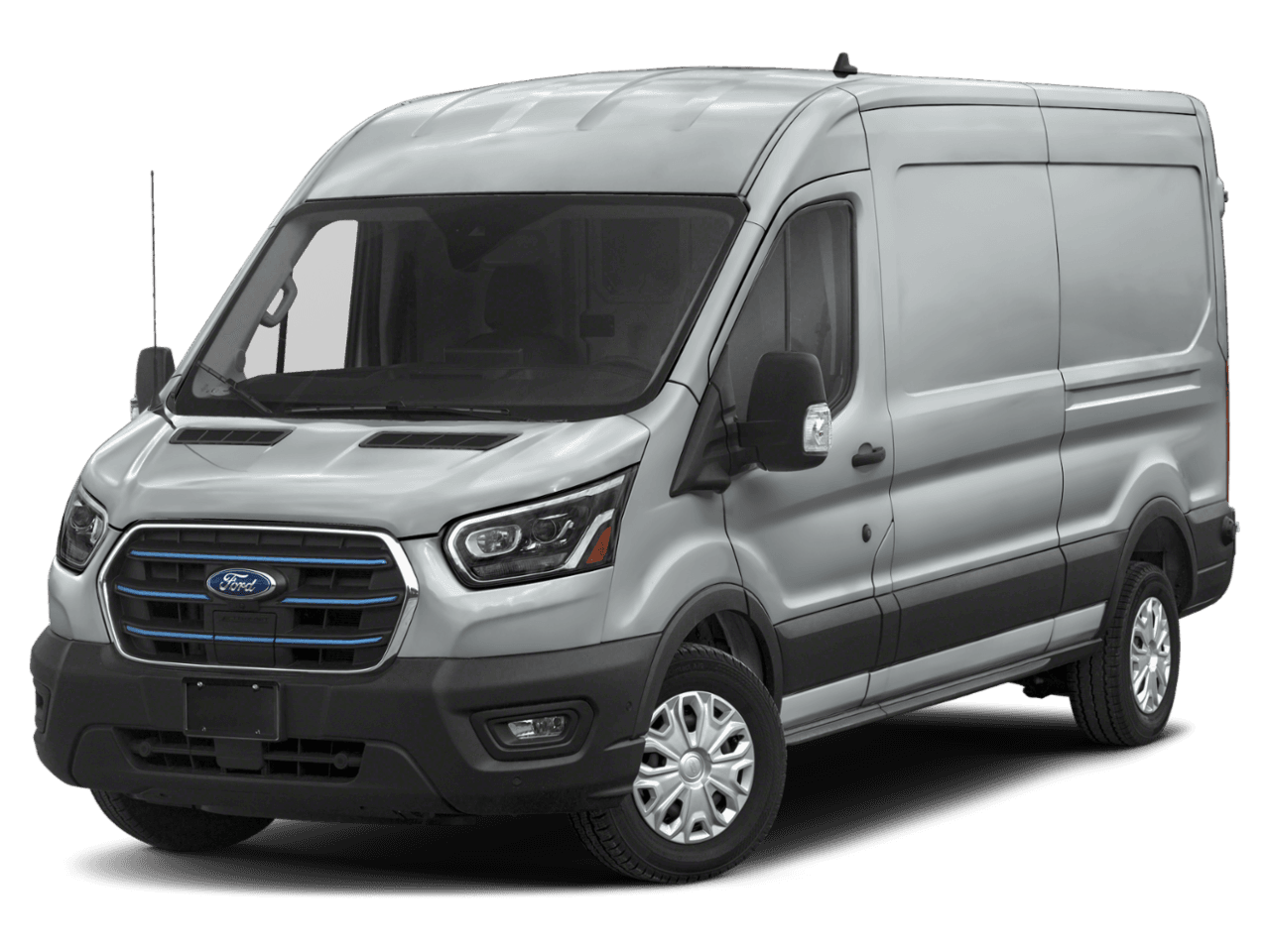 2025 Ford E-Transit Cargo Van  - Front 3/4, facing to the left