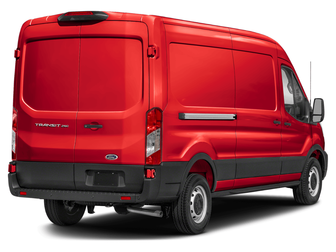 2025 Ford Transit Cargo Van  - Rear 3/4, facing to the right