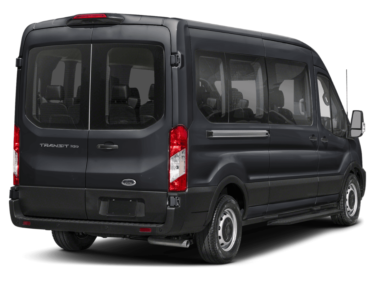 2025 Ford Transit Passenger Wagon XLT - Rear 3/4, facing to the right
