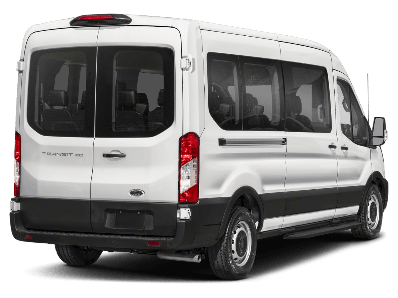 2025 Ford Transit Passenger Wagon XLT - Rear 3/4, facing to the right