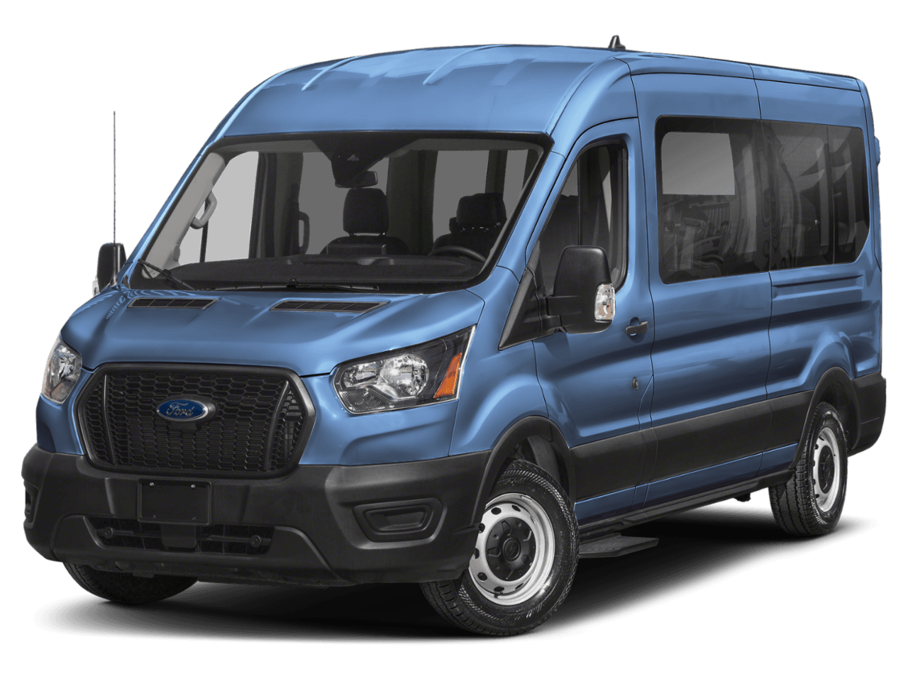 2025 Ford Transit Passenger Wagon XLT - Front 3/4, facing to the left