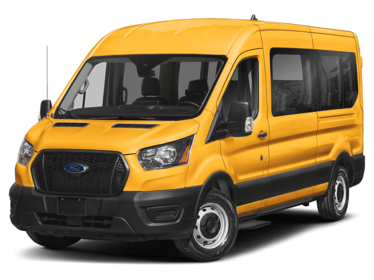 2025 Ford Transit Passenger Wagon XLT - Front 3/4, facing to the left
