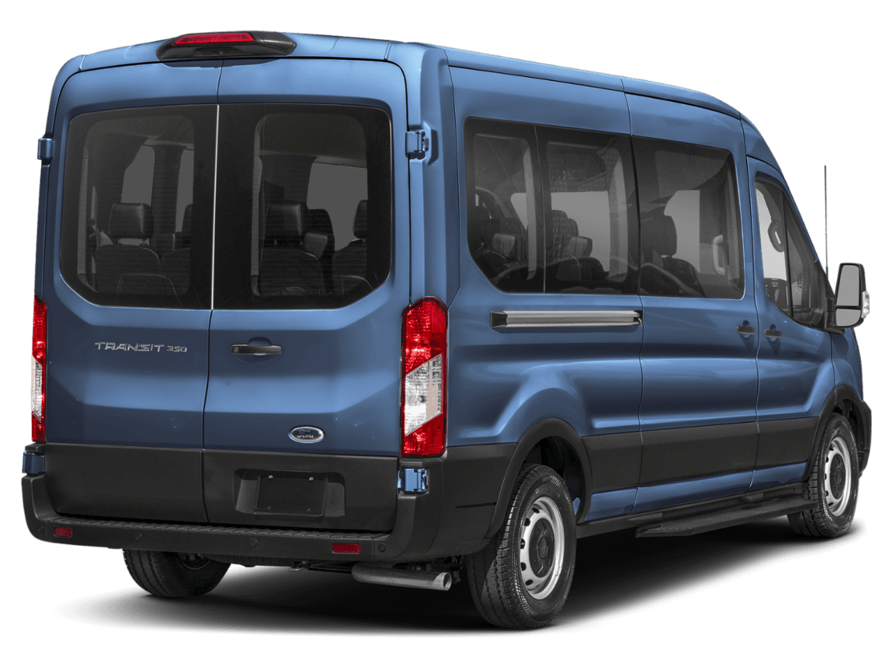 2025 Ford Transit Passenger Wagon XLT - Rear 3/4, facing to the right