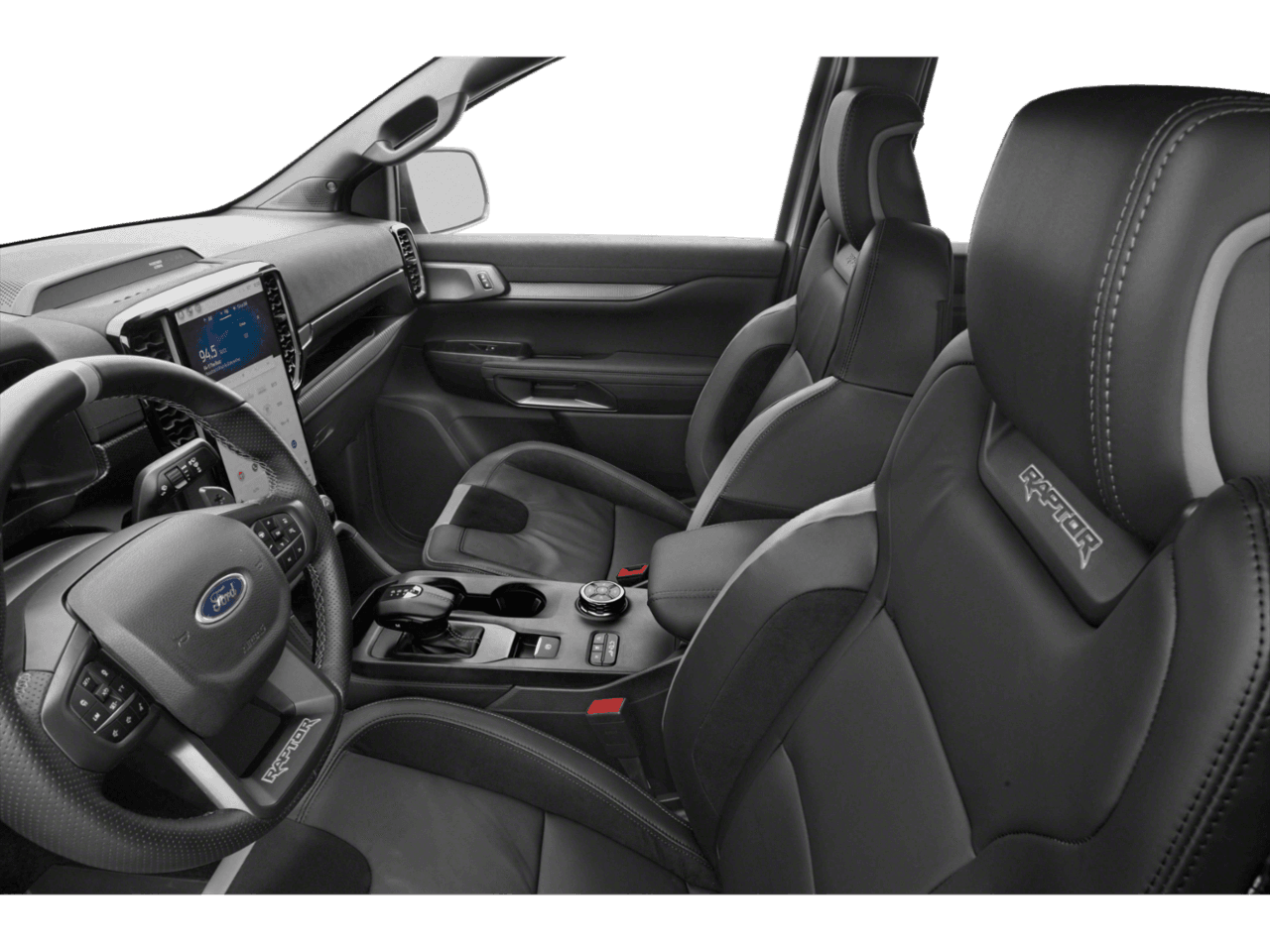 2025 Ford Ranger Raptor - Interior Driver's Side with Door Open, Front Seat Feature