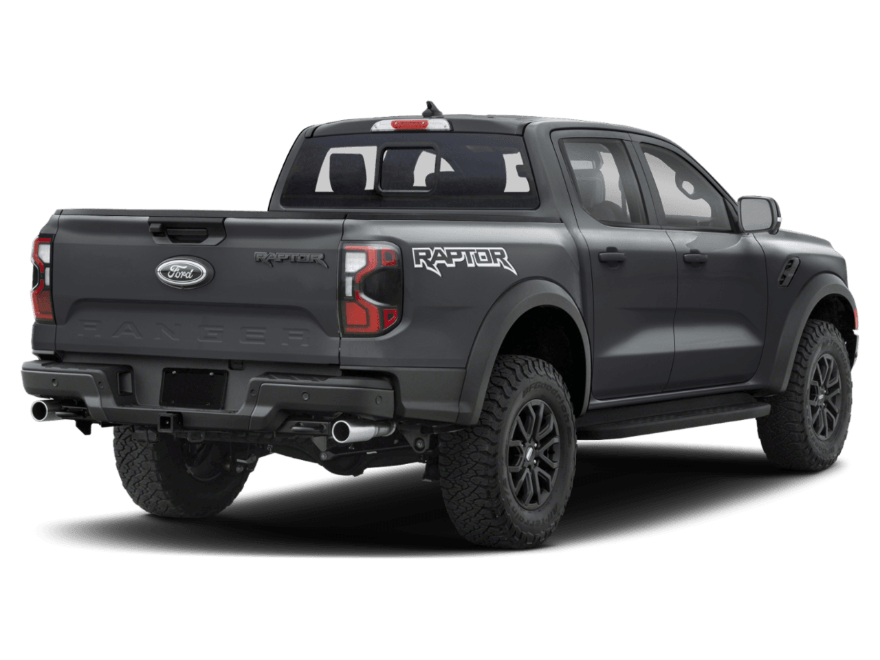 2025 Ford Ranger Raptor - Rear 3/4, facing to the right