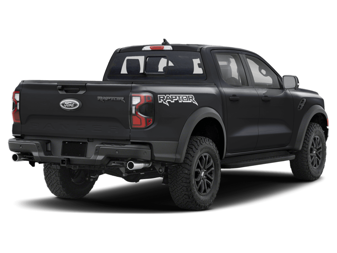 2025 Ford Ranger Raptor - Rear 3/4, facing to the right