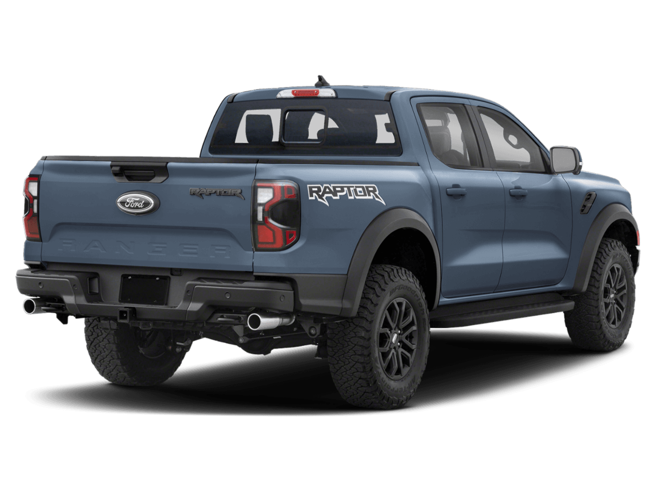 2025 Ford Ranger Raptor - Rear 3/4, facing to the right