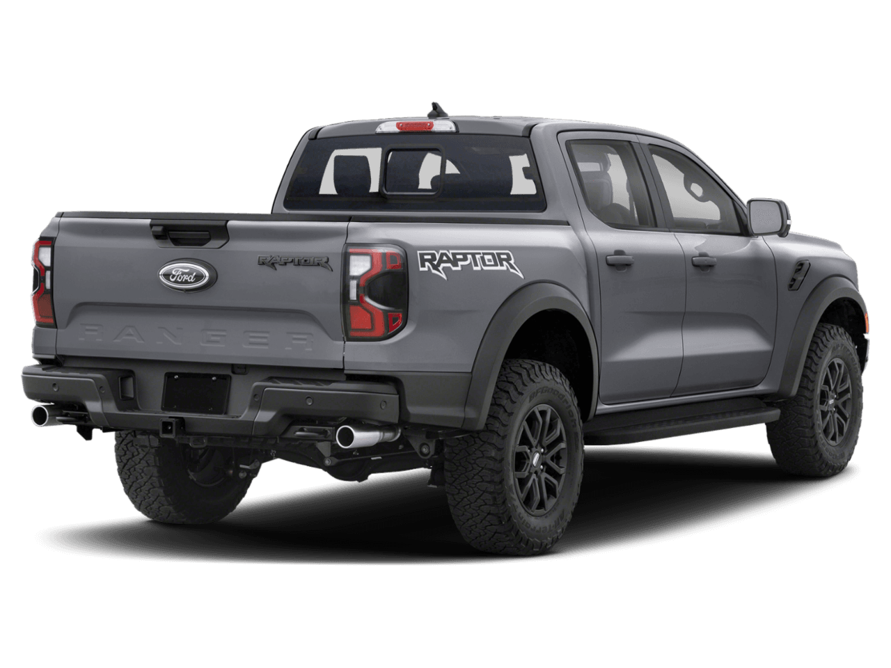 2025 Ford Ranger Raptor - Rear 3/4, facing to the right