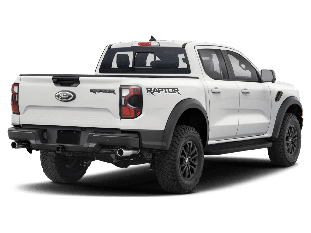 2025 Ford Ranger Raptor - Rear 3/4, facing to the right