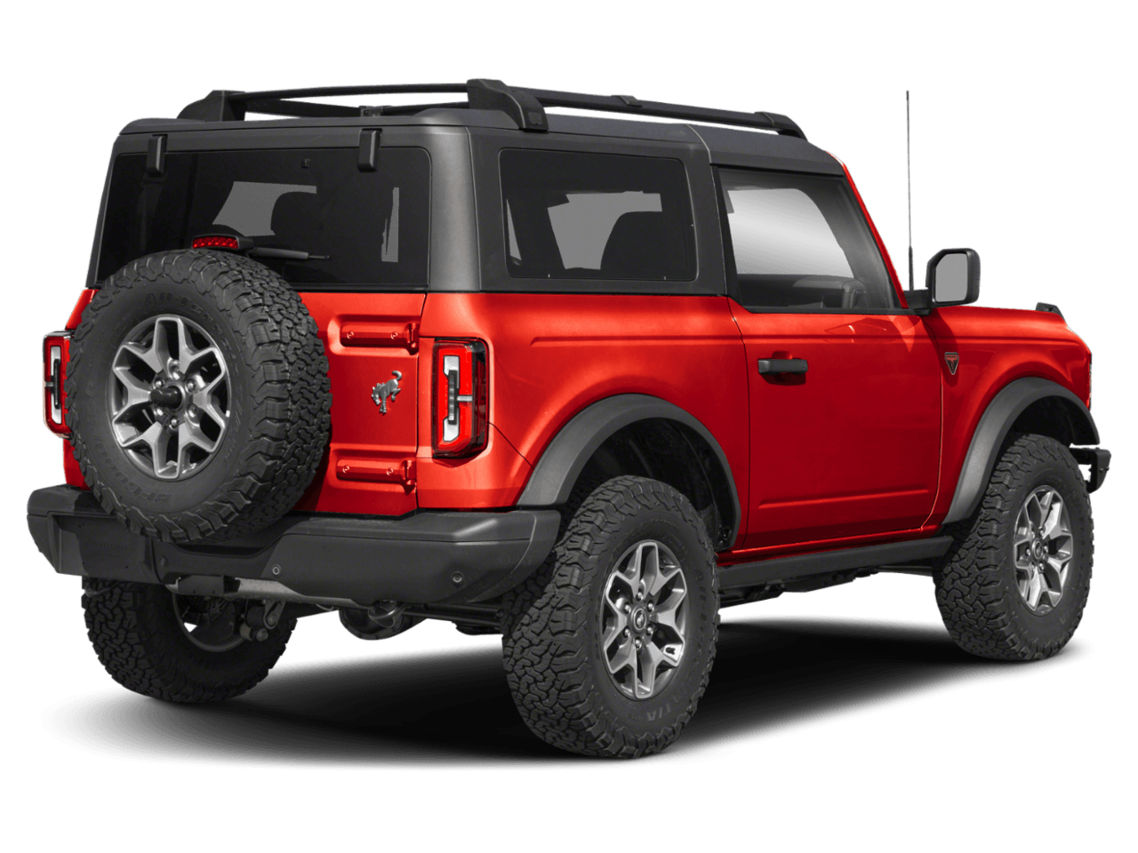 2025 Ford Bronco Badlands - Rear 3/4, facing to the right