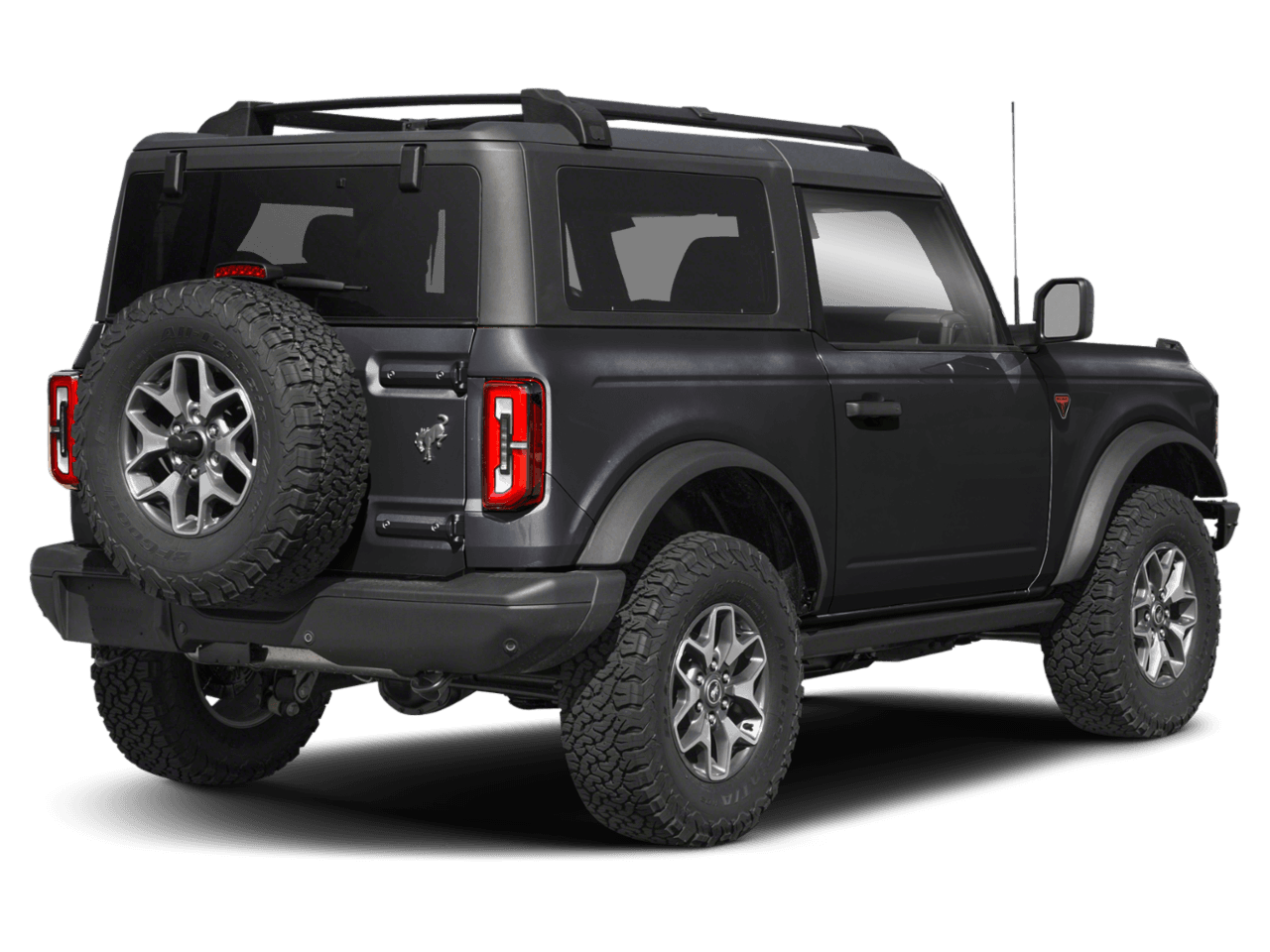 2025 Ford Bronco Badlands - Rear 3/4, facing to the right