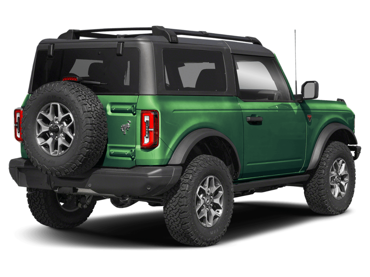 2025 Ford Bronco Badlands - Rear 3/4, facing to the right