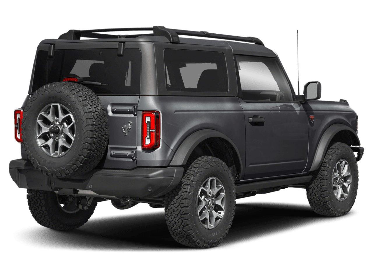 2025 Ford Bronco Badlands - Rear 3/4, facing to the right