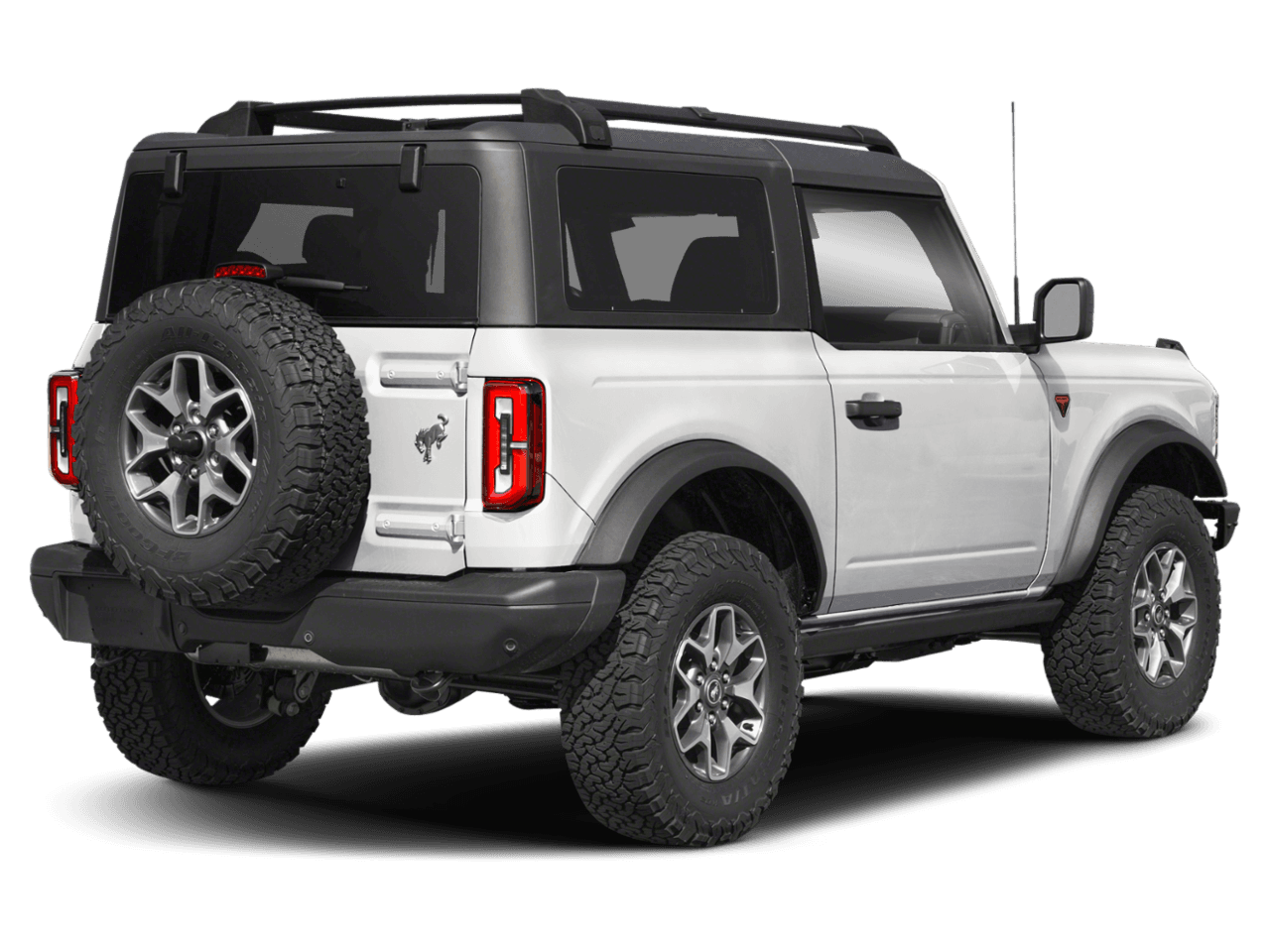 2025 Ford Bronco Badlands - Rear 3/4, facing to the right