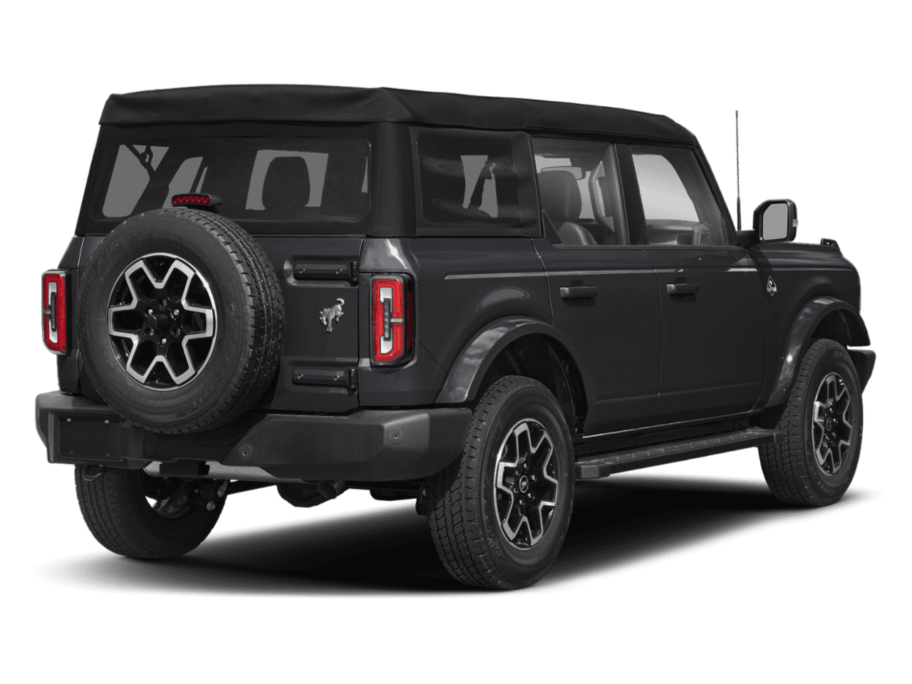 2025 Ford Bronco Outer Banks - Rear 3/4, facing to the right