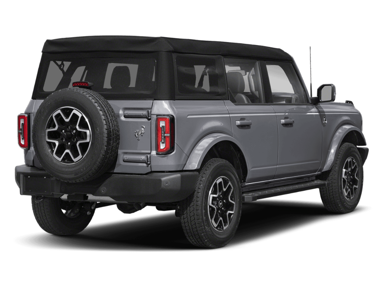 2025 Ford Bronco Outer Banks - Rear 3/4, facing to the right