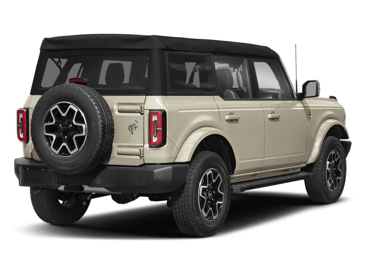 2025 Ford Bronco Outer Banks - Rear 3/4, facing to the right
