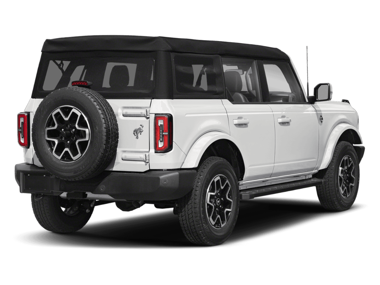 2025 Ford Bronco Outer Banks - Rear 3/4, facing to the right