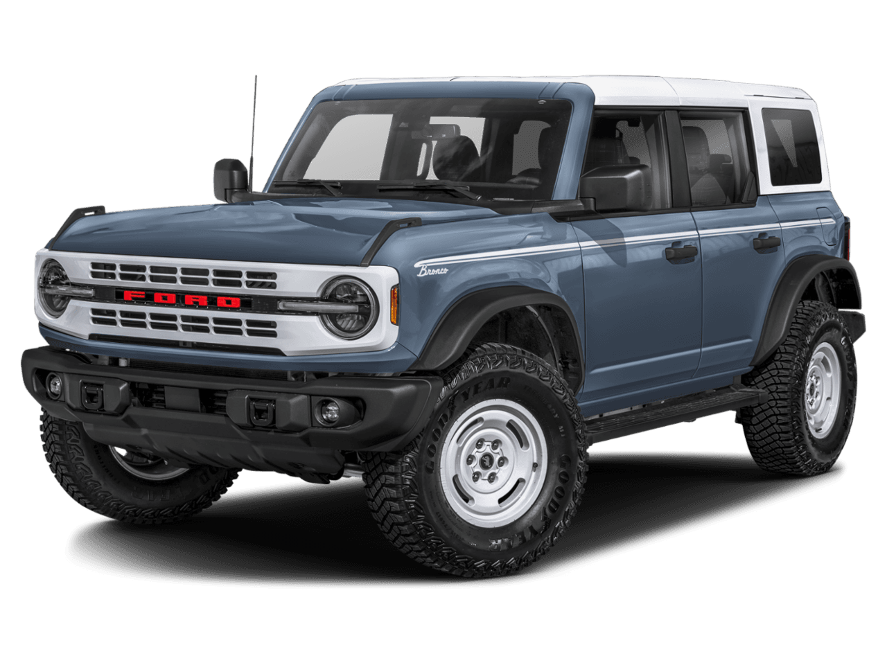 2025 Ford Bronco Heritage Edition - Front 3/4, facing to the left