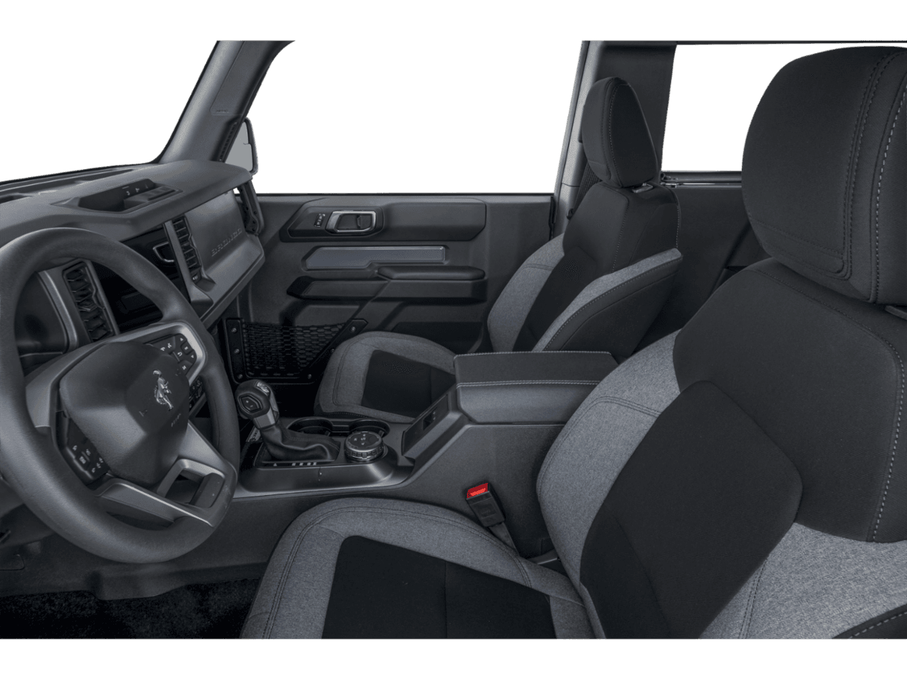 2025 Ford Bronco Base - Interior Driver's Side with Door Open, Front Seat Feature