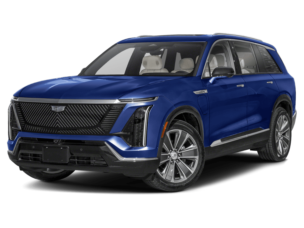 2026 Cadillac VISTIQ Premium Luxury - Front 3/4, facing to the left