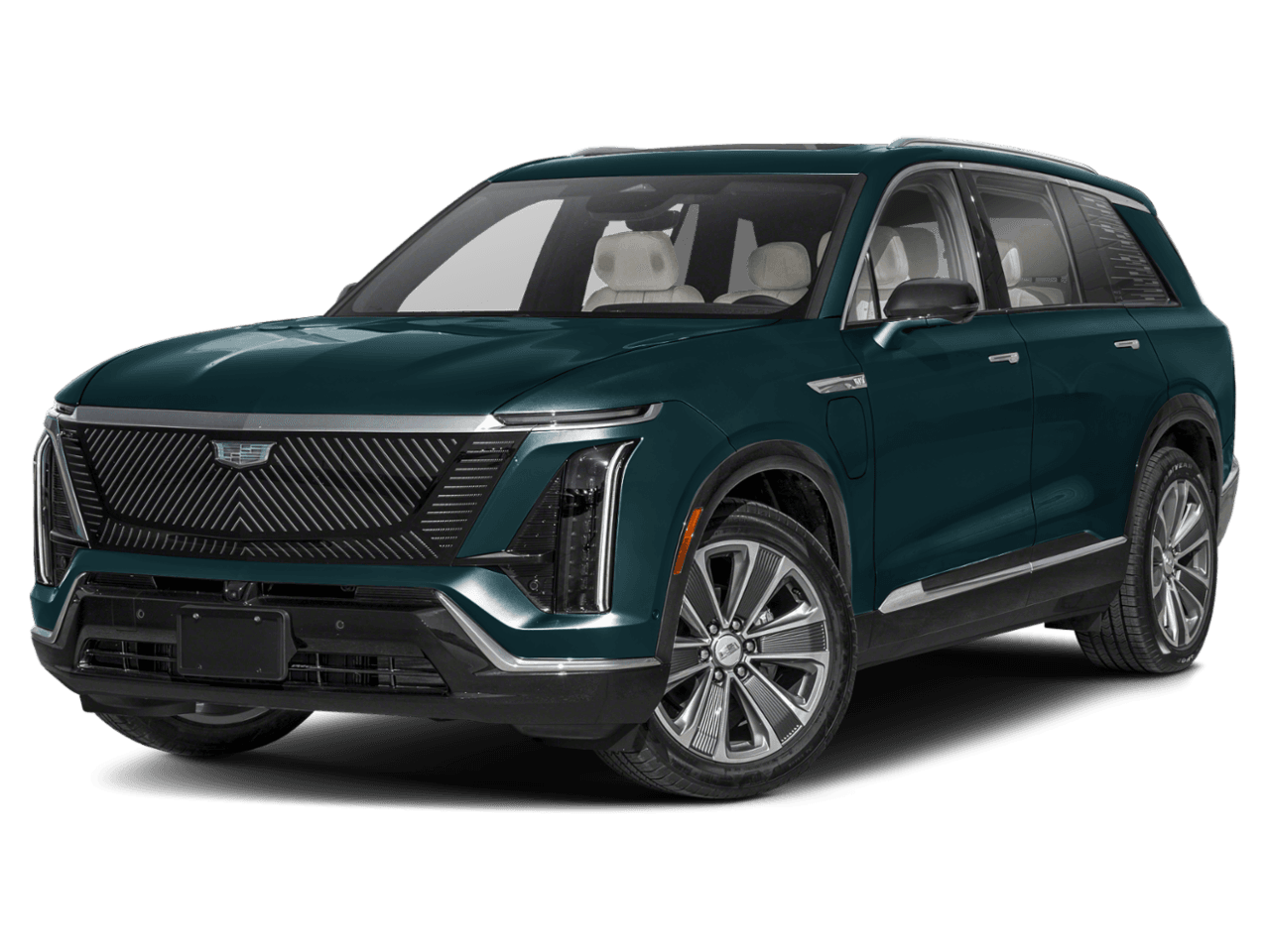 2026 Cadillac VISTIQ Platinum - Front 3/4, facing to the left