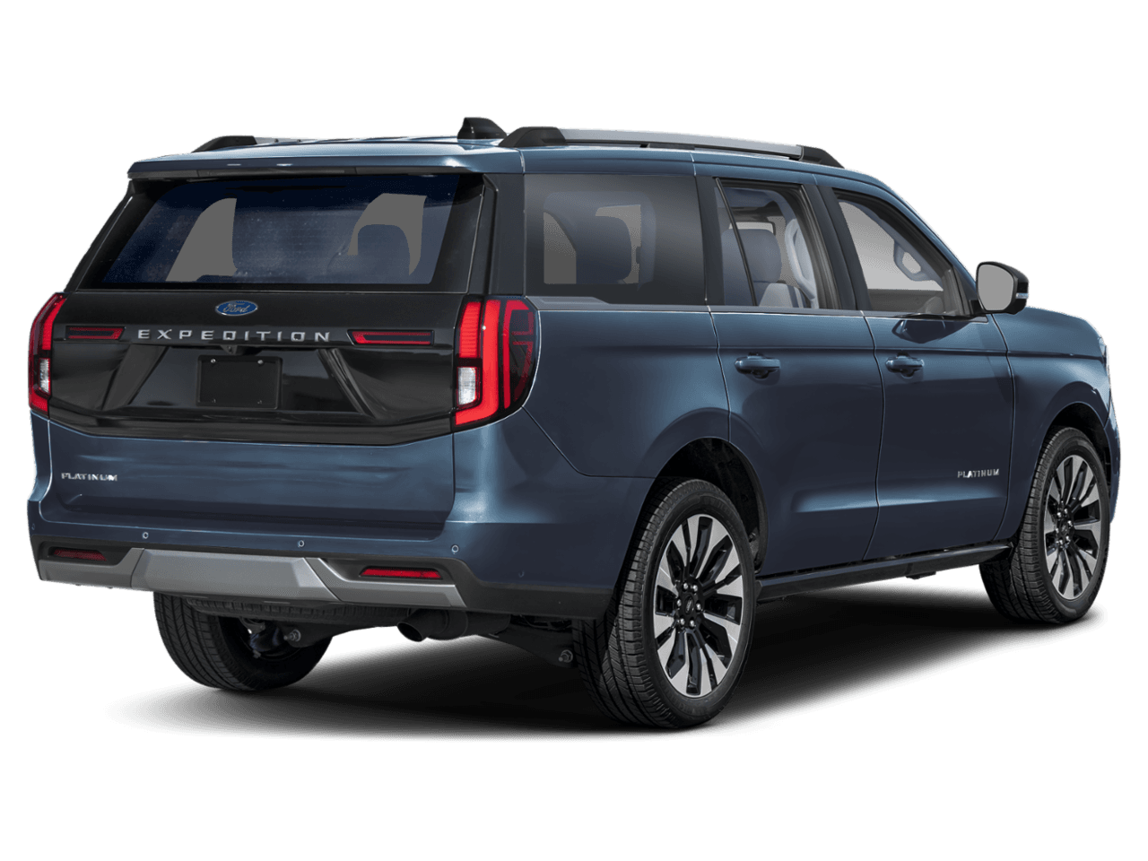 2025 Ford Expedition Platinum - Rear 3/4, facing to the right